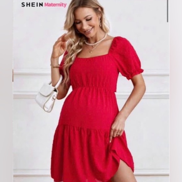 SHEIN Dresses & Skirts - Maternity Dress Red - Medium